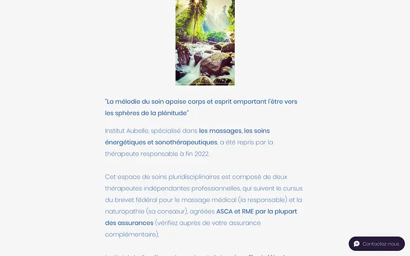 Le module de réservation de l'Institut Aubelle, avant reconstruction