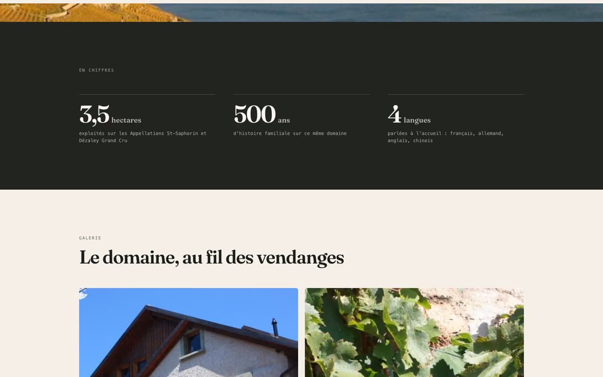 Les chiffres du Domaine Vaubelle, après reconstruction