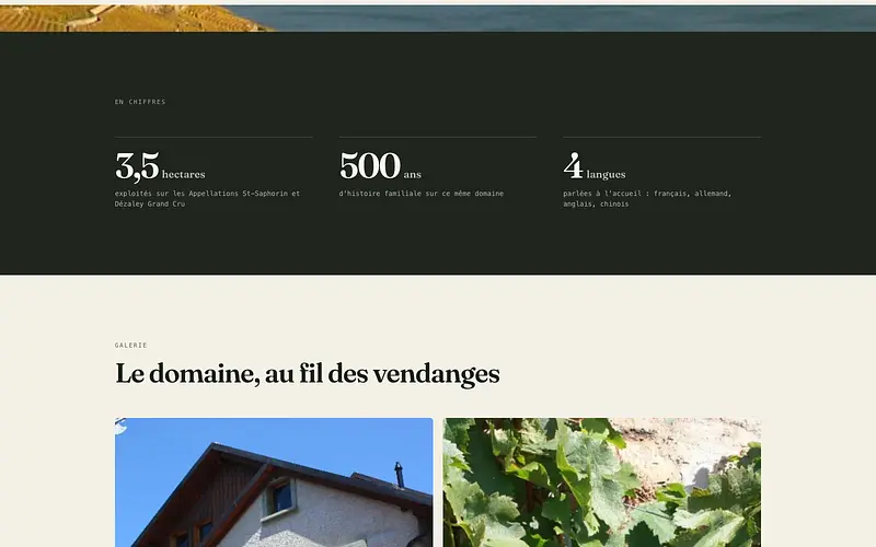 Les chiffres du Domaine Vaubelle, après reconstruction