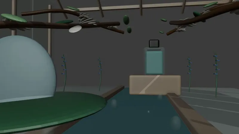 Guide Blender, 0,5 s, au ras de la goutte d'eau