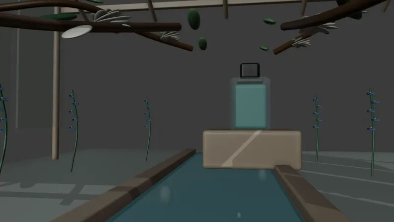 Guide Blender, 2 s, le long du canal