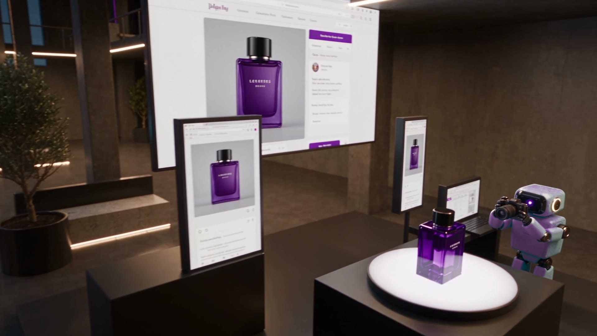 Photographie de produit et aperçu d'un site e-commerce